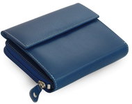 Arwel Sawyer Blue Leather Wallet - Wallet