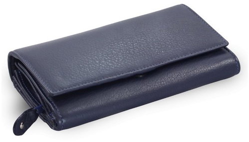 Arwel Imogen Blue Leather Wallet - Wallet - Main image