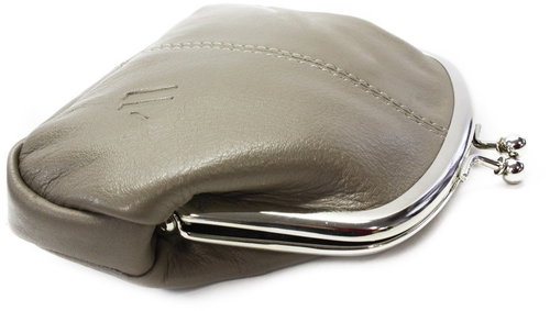 Arwel Isabella Grey-Brown Leather Framed Purse Main image Arwel Isabella Grey-Brown Leather Framed Purse - Wallet - Main image