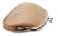 Arwel Isabella Beige Leather Frame Purse - Wallet