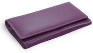 Arwel Elizabeth Purple Leather Clutch Purse - Wallet