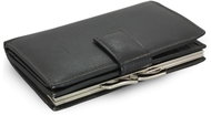 Arwel Reagan Black Leather Frame Wallet - Wallet