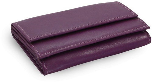 Arwel Athena Small Purple Leather Wallet Main image Arwel Athena Small Purple Leather Wallet - Wallet - Main image