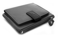 Arwel Small Black Leather Wallet - Wallet