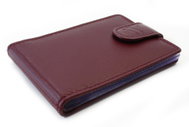 Arwel Sotiris Burgundy Leather Document Wallet - Wallet