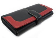Arwel Abigail Women's Leather Purse – Red/Black - Wallet