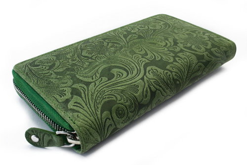 Arwel Aristea Leather Purse Green - Wallet - Main image