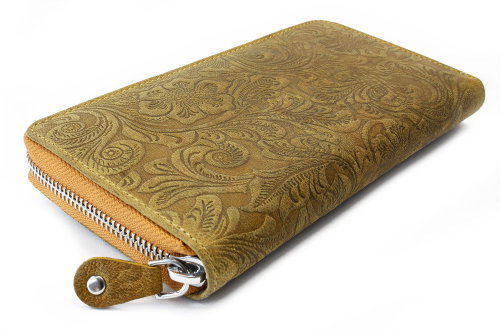 Arwel Aristea Yellow Leather Purse - Wallet - Main image