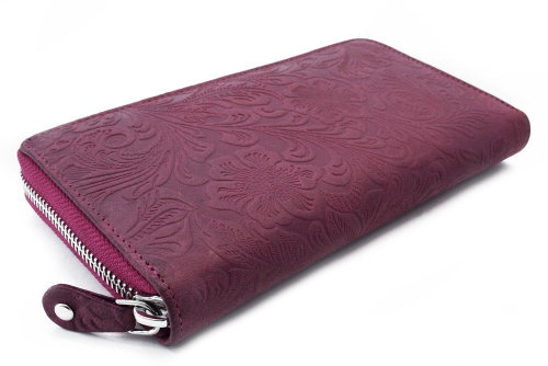 Arwel Aristea Purple Leather Purse - Wallet - Main image