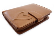 Arwel Taiga Leather Brown Pencil Case - Wallet