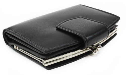 Arwel Norah Black Leather Purse Main image Arwel Norah Black Leather Purse - Wallet - Main image