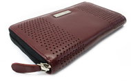Arwel Melinda Large Dark Red Leather Purse - Wallet