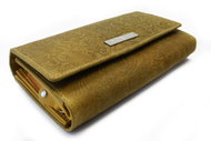 Arwel Ourania Pattern Yellow Leather Wallet - Wallet