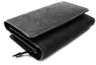 Arwel Aspasia Black Leather Medium Purse - Wallet
