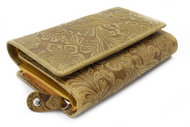 Arwel Aspasia Pattern Medium Yellow Leather Wallet - Wallet