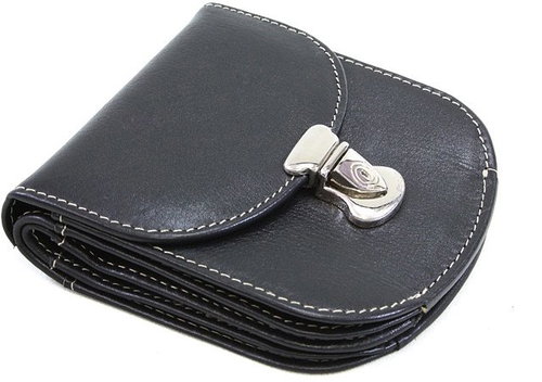 Arwel Clariens Small Black Leather Wallet - Wallet - Main image