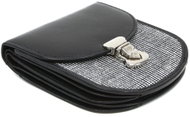 Arwel Clariens Small Black and White Leather Purse - Wallet