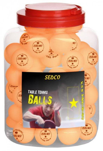 SEDCO Table tennis balls for TRAINING 1* CELL FREE 60 pcs - orange - Table Tennis Balls - Main image
