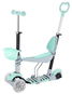 Werk Mini Scooter 3v1 se svítícími LED koly, mátová - Dětská koloběžka