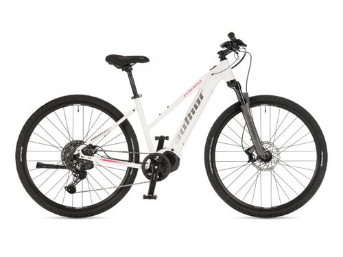 AUTHOR Enigma - 19" white/silver/pink - Electric Bike - Main image