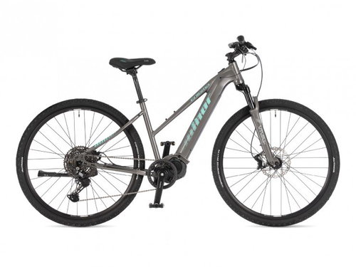 AUTHOR Enigma - 19" silver/green - Electric Bike - Main image