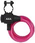 AXA Zipp 120/8 kulcsos rózsaszín - Kerékpár zár