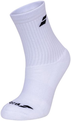 Babolat 3 Pairs Pack, White, size 43-46 - Socks - Main image