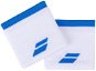 Babolat Jumbo Wristband Logo, White/Blue Aster - Wristband