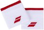 Babolat Jumbo Wristband Logo, White/Tomato Red - Wristband