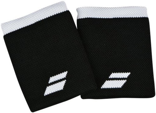 Babolat Jumbo Wristband Logo, Black/White - Wristband - Main image