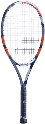 Babolat Pulsion 105 Grey-Red-Blue Strung /G1 - Tennis Racket - Main image