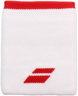 Babolat Logo Jumbo Wristband 2020, white-red - Wristband