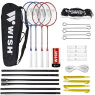 WISH Alumtec 5566 červeno-modrý - Badmintonový set