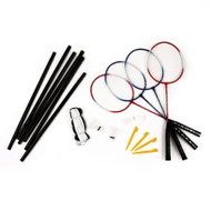 ACRA badmintonový set 4 rakety, síť a míčky - Badminton Set