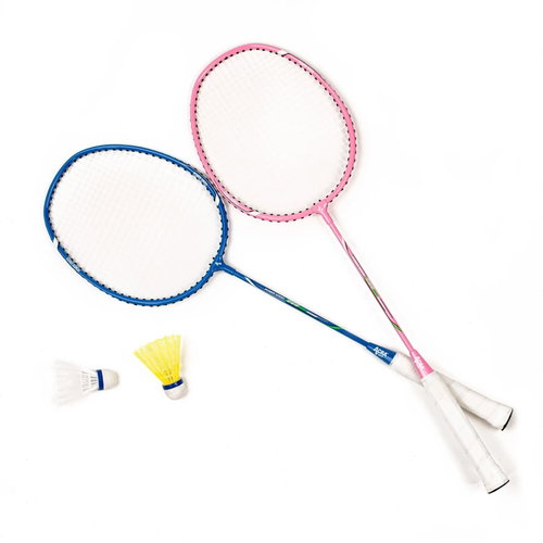 ACRA badminton set: 2 aluminium rackets and 2 shuttlecocks - Badminton Set - Main image