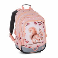Bagmaster Alfa 26 A školní tříkomorový batoh – veverka - School Backpack