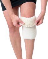 GrandmaOvečková.cz Elastic sheep wool merino knee brace natural L - Brace