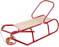 Bayo metal sled with backrest 87 cm red - Sledge