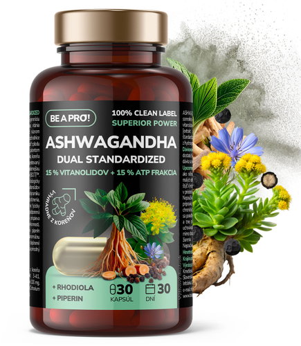 BE A PRO! Ashwaganda 30 kapslí - Ashwagandha - Main image