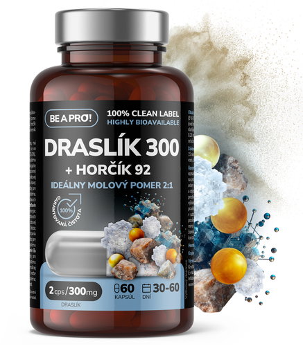 BE A PRO! draslík 300 + hořčík 92, 60 kapslí - Minerals - Main image