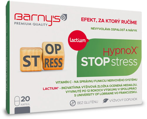 Barnys Hypnox Stop Stress 20 capsules Main image Barnys Hypnox Stop Stress 20 capsules - Dietary Supplement - Main image