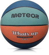 Meteor Whats Up vel. 3 oranžovo-modrý - Basketbalový míč