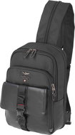Dielle Aeronautica Militare - Batoh sling Typhoon - AM - 591 - 01 - černý - Backpack