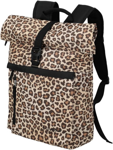 Travelite Basics rollup backpack, leopard - Backpack - Main image
