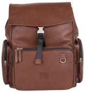Gaira Kožený batoh 58019 dark brown leather backpack - City Backpack