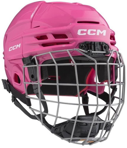 CCM Tacks 70 Combo JR Junior, 52-57 cm, pink - Hockey Helmet - Main image