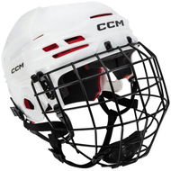 CCM Tacks 70 Combo SR Senior, bílá - Hokejová helma
