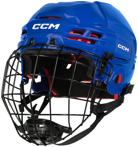 CCM Tacks 70 Combo SR Senior, 56-60 cm, M, blue - Hockey Helmet - Main image