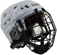 Hejduk XX + koš bílá, Senior, S-M, 54-58 cm, černý koš - Hokejová helma