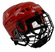 Hejduk XX + koš červená, Senior, M-L, 57-61 cm, černý koš - Hokejová helma